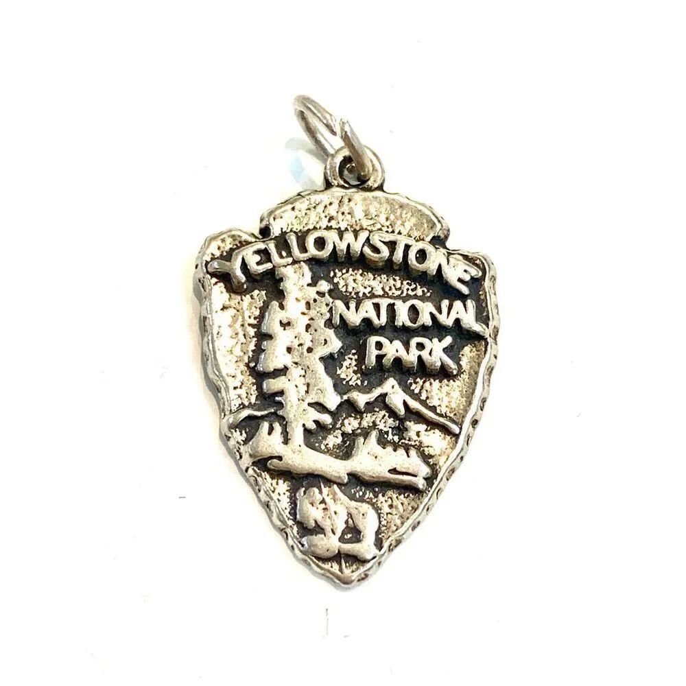 Yellowstone National Park Sterling Silver Jewelry Charm #camping